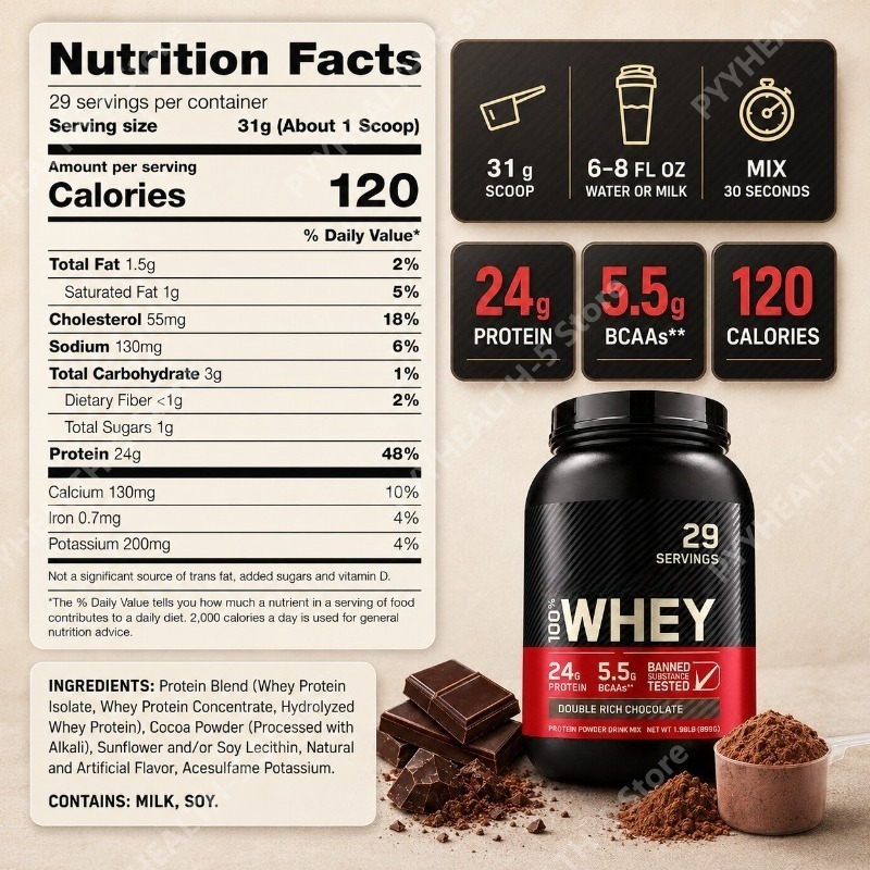 Whey Protein Powder Double Ric - огляд і ціна Fitness Nutrition Whey
