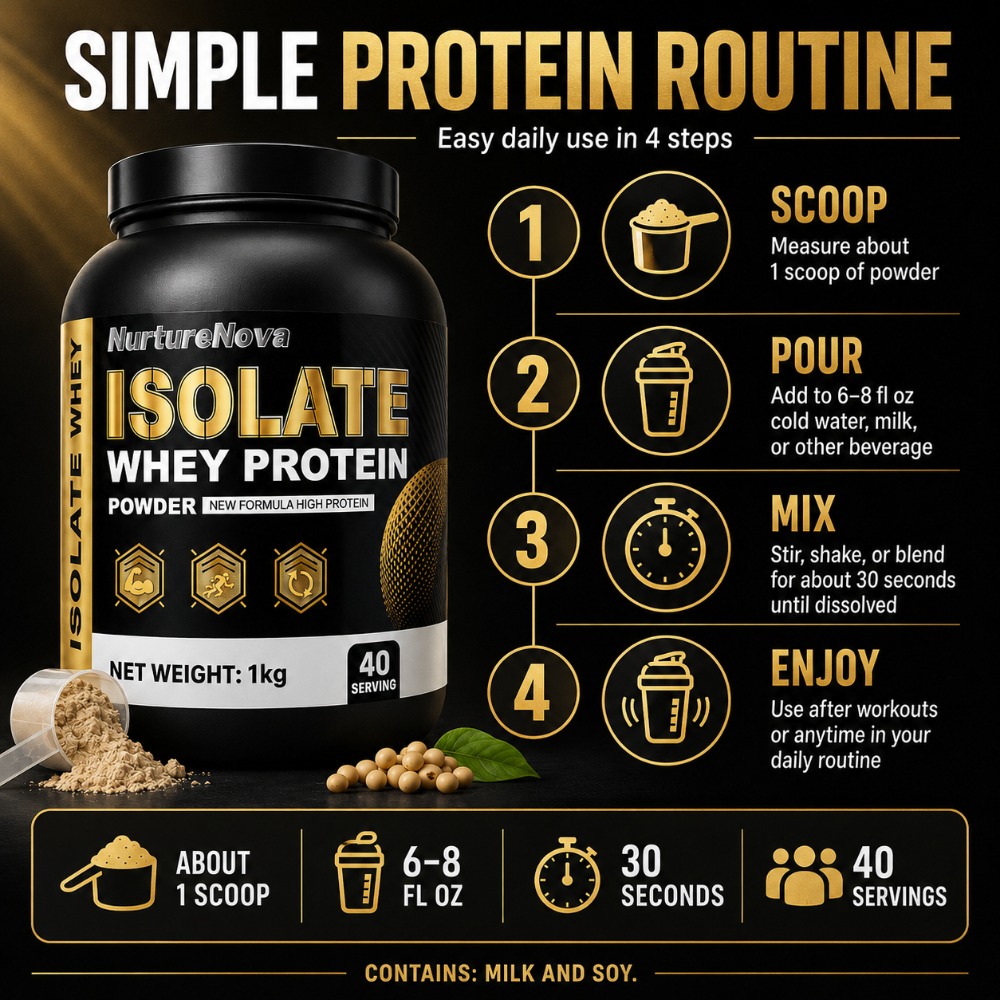 NurtureNova Isolate Whey Prote - огляд і ціна Fitness Nutrition Whey