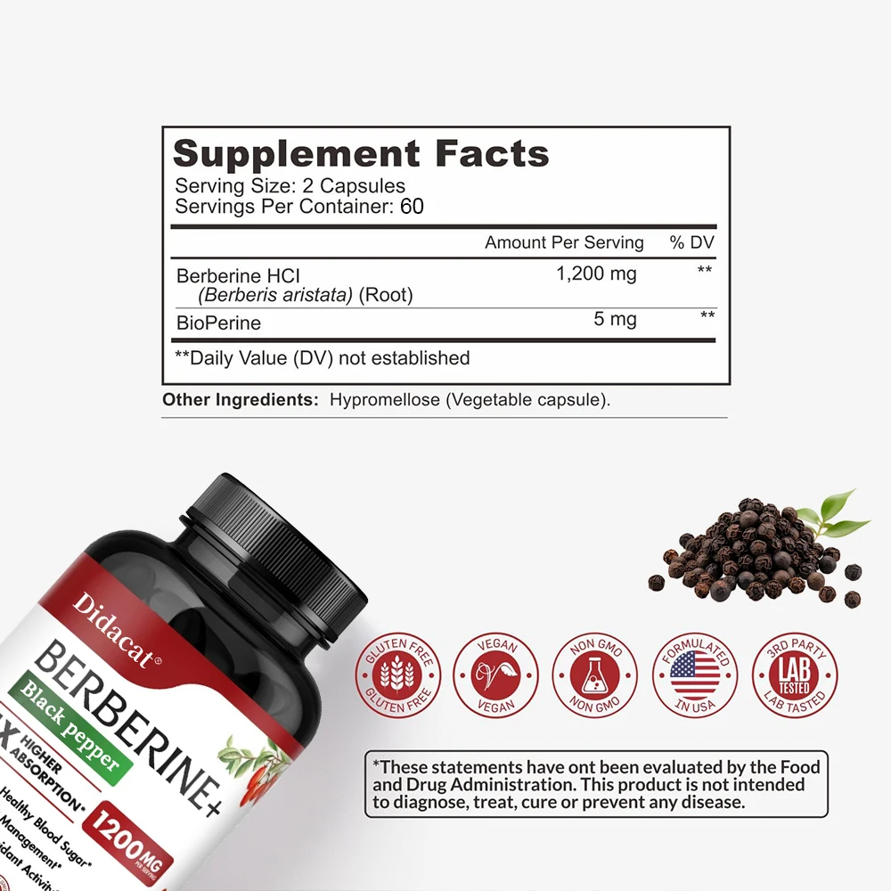 Berberine HCl Supplement - for - огляд і ціна Apple Cider Vinegar Pill
