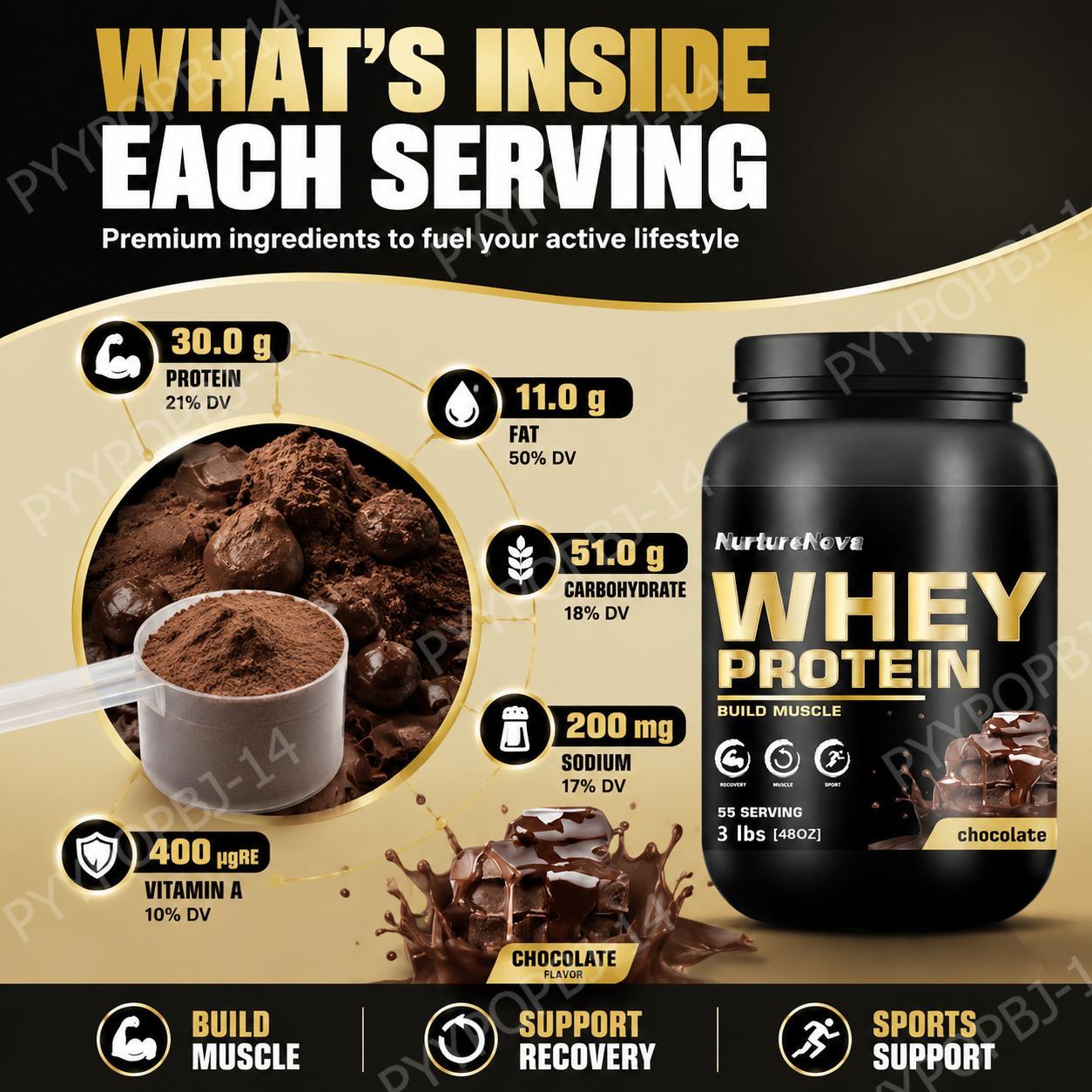 NurtureNova Chocolate Whey Pro - огляд і ціна Fitness Nutrition Whey