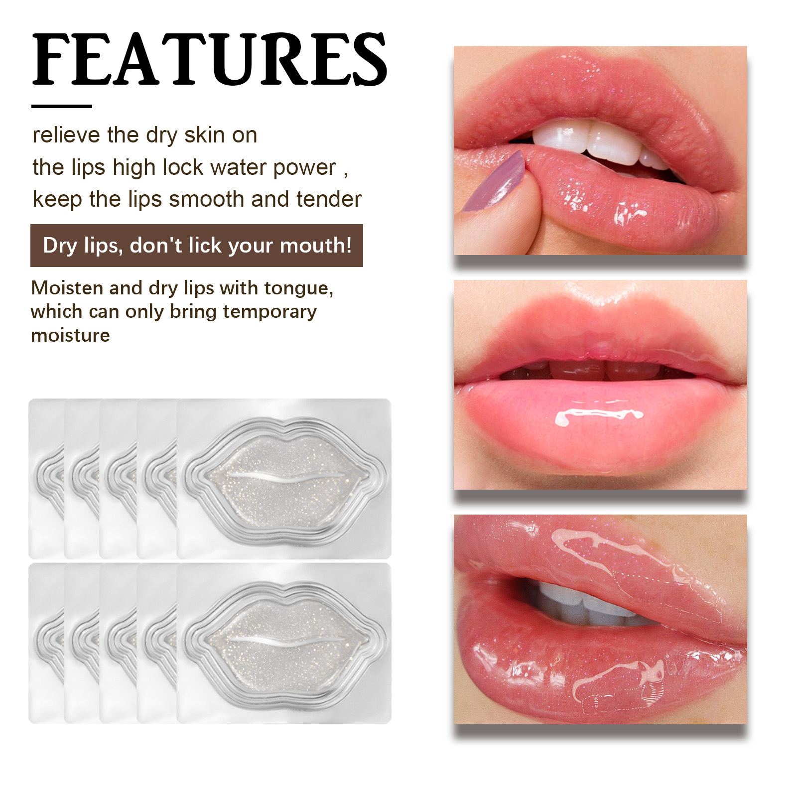 Hoygi Hydrogel Lip Mask Sheets - огляд і ціна Mct Oil Coconut